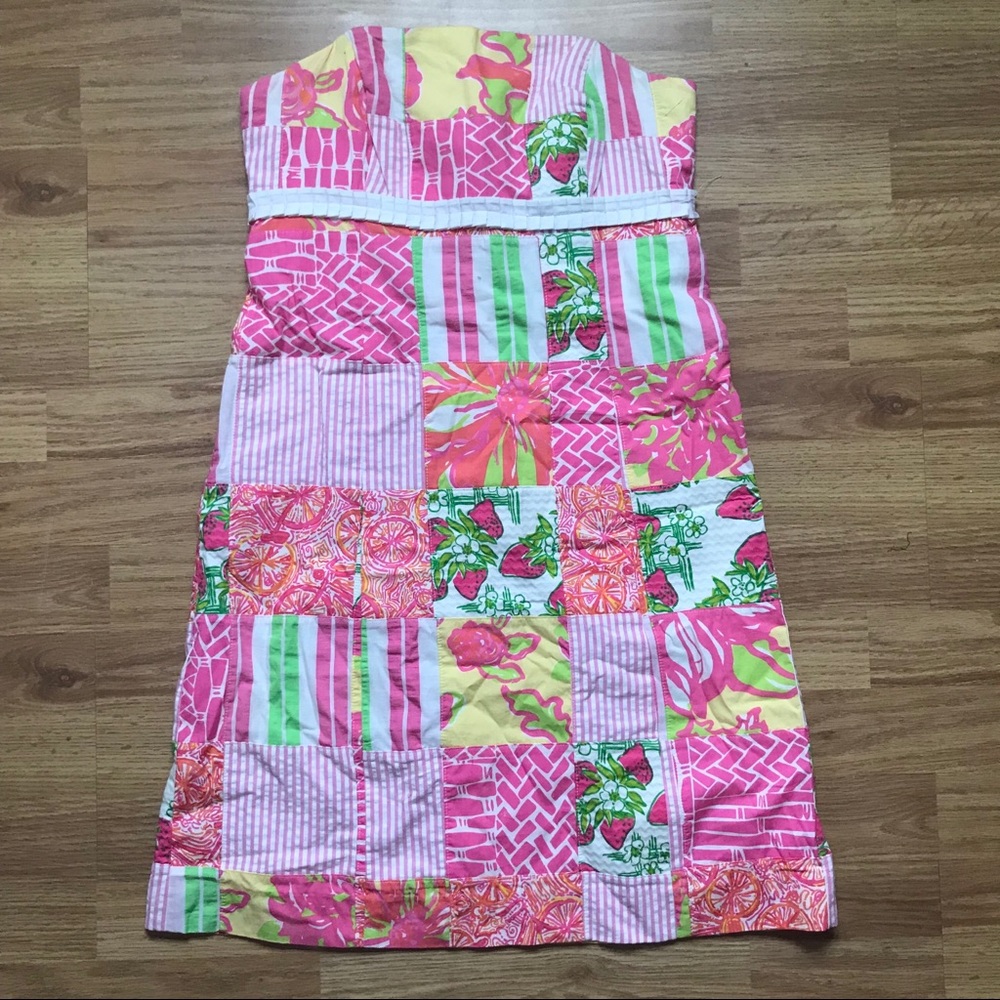 Lilly pulitzer strapless dress